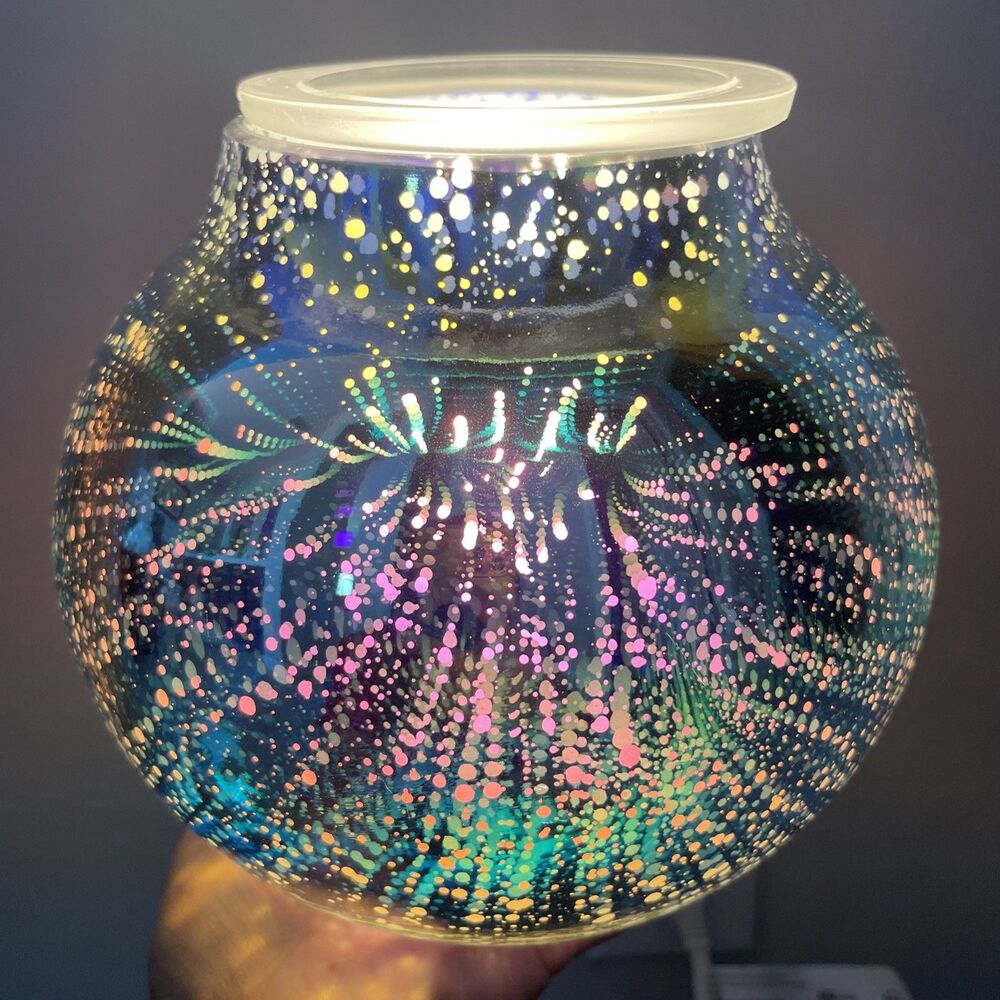 Scentsy STARGAZE Wax Warmer Full Size Reflective Starburst Discontinued Retired